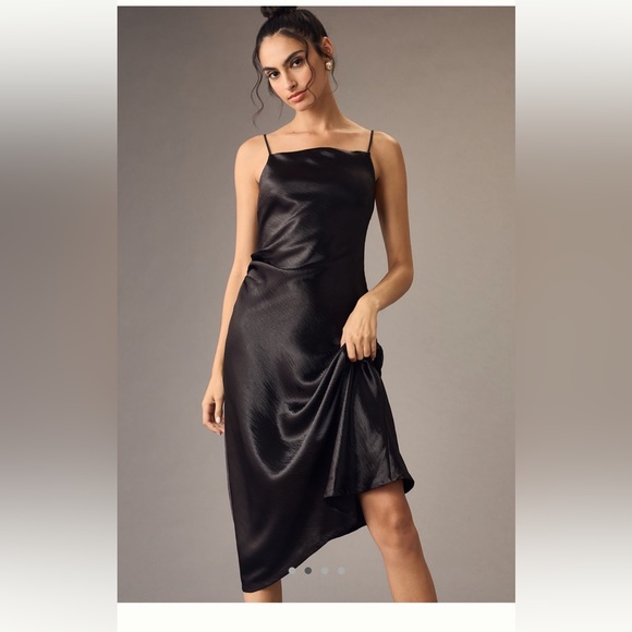 Anthropologie NWT By Anthropologie Cowl-Neck Slip Dress - Picture 2 of 4